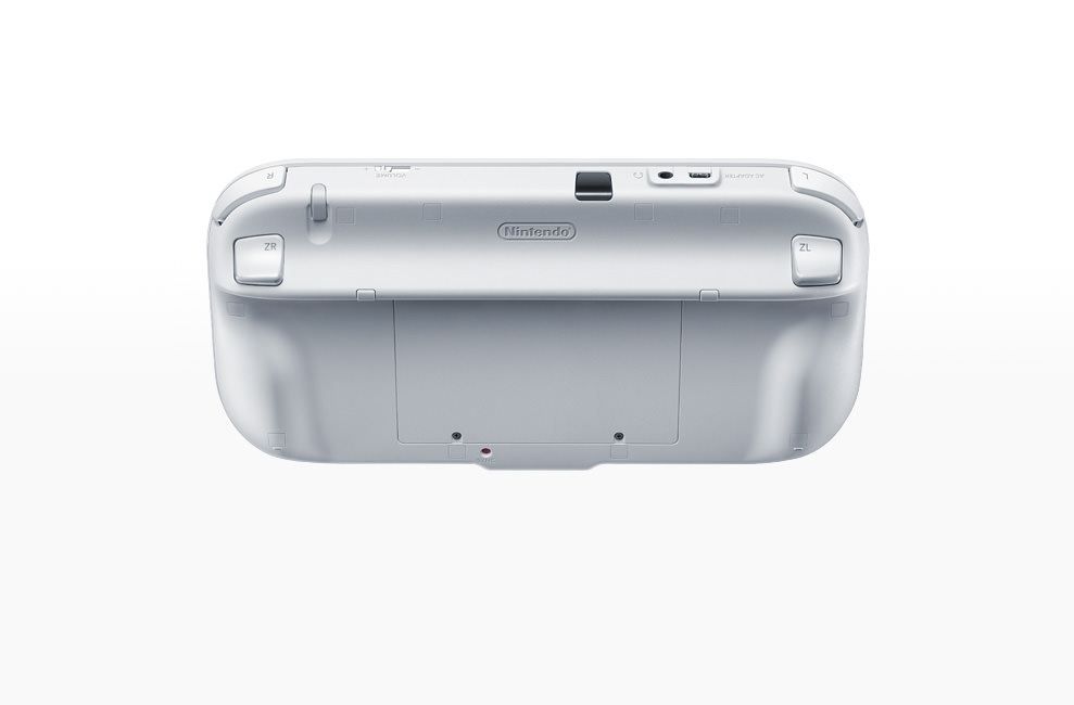 Wii U GamePad (weiß, Rückansicht)