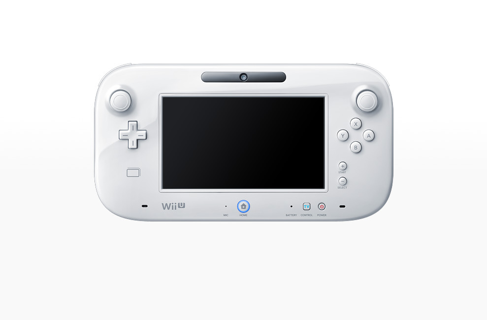 Wii U GamePad (weiß, Vorderansicht)